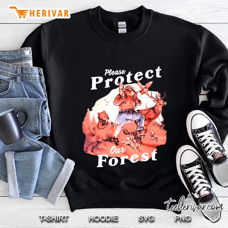 Please Protect Our Forests Smokey Bear Artwork Sweatshirt