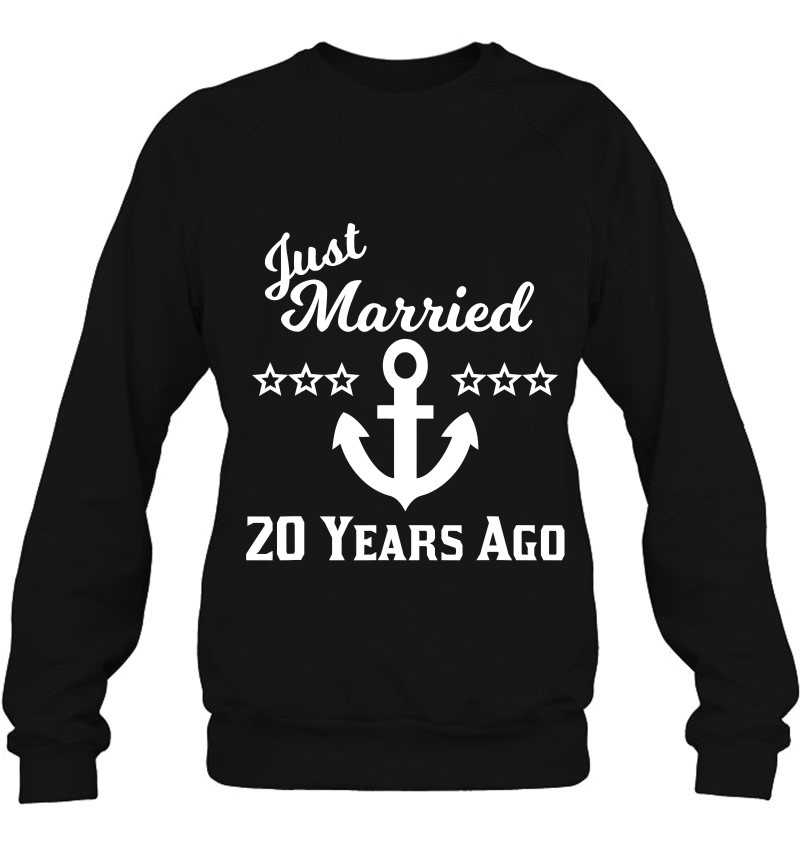 20Th Wedding Anniversary Cruise Shirt Just Married 20 Years Sweatshirt