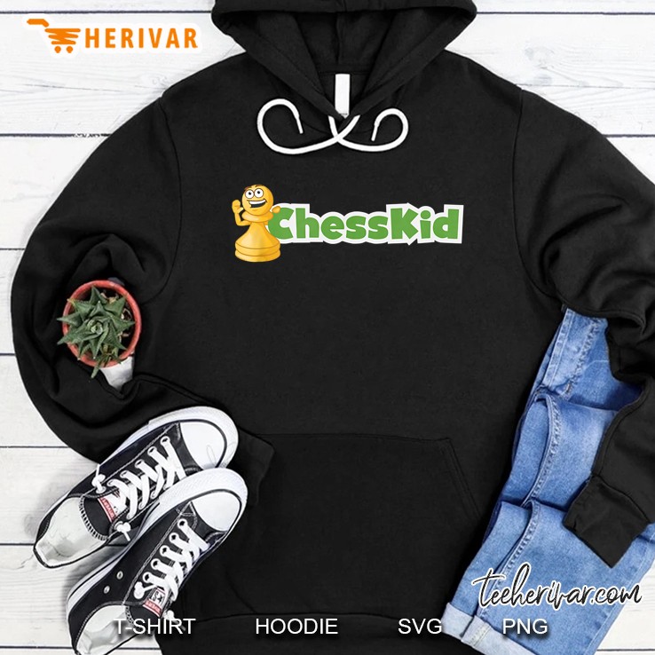 Kids Chesskid Logo Tee Shirt For Boy And Girl Chess Fans Hoodie