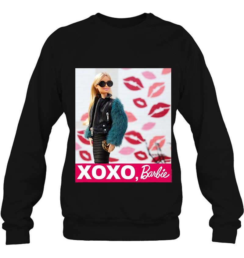 Barbie Valentines Xoxo Barbie Kiss Sweatshirt