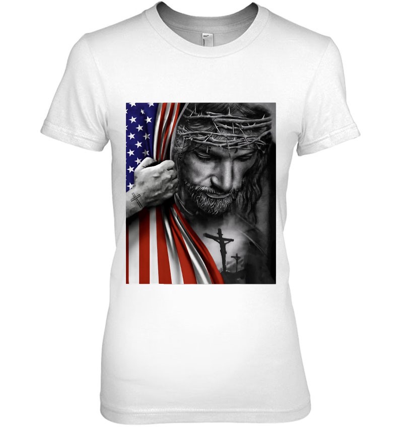 American Flag And Jesus Happy Independence Day 4Th Of July Mugs