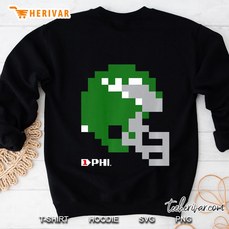 8 Bit Football Helmet Video Game Philly Football Sweatshirt