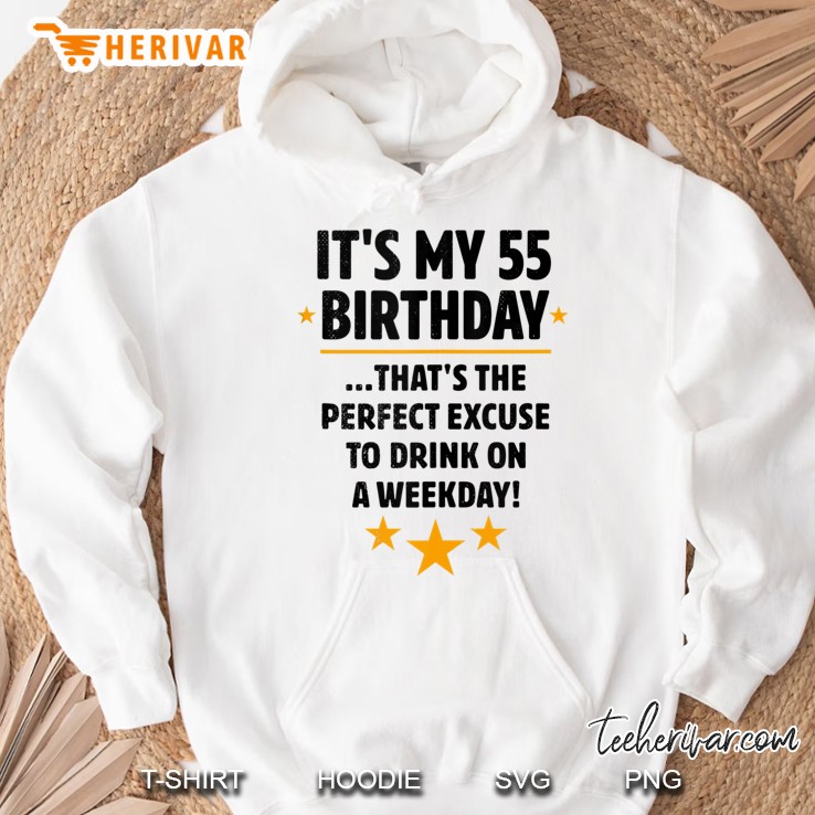 55Th Birthday Outfit Funny Party Ideas For Men Women Hoodie