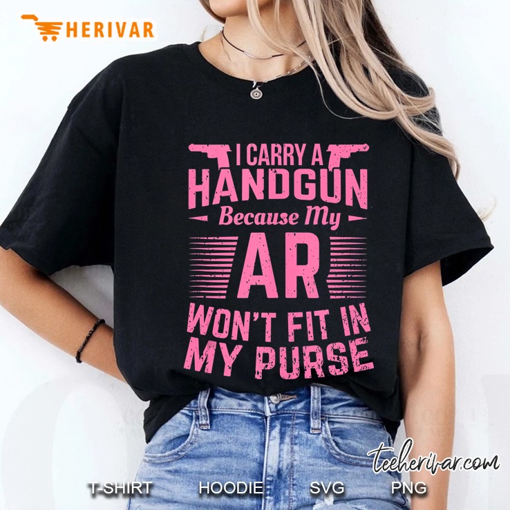 Pro Gun Shirts 2A I Carry A Handgun Girls Firearm Tank Top Ladies Tee
