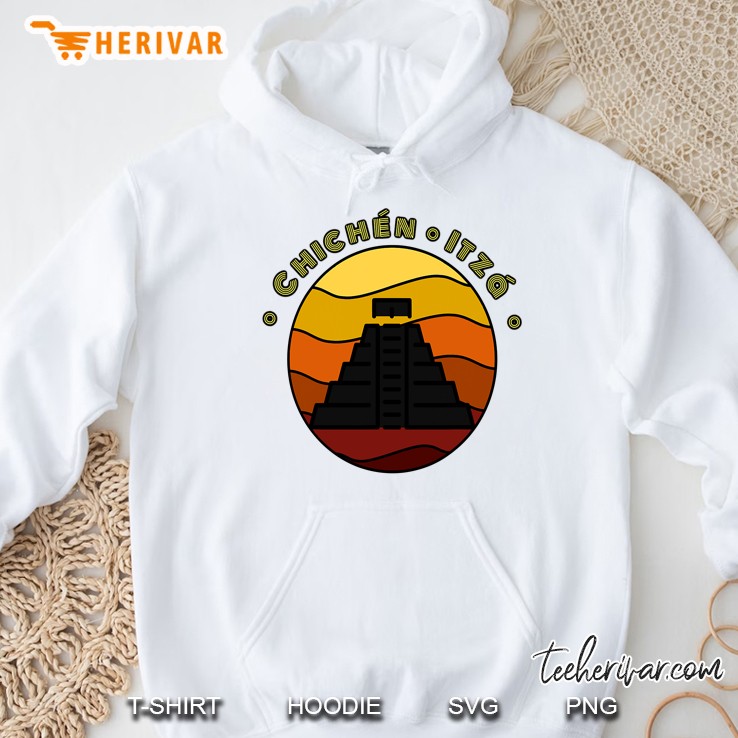 Fun Minimal Chichen Itza Travel Adventure Mayan Mexico Hoodie