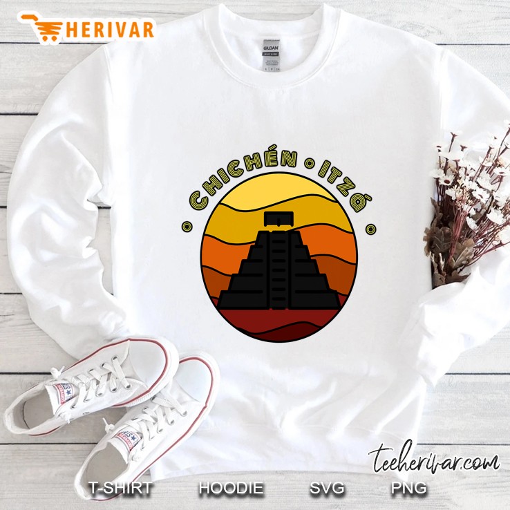 Fun Minimal Chichen Itza Travel Adventure Mayan Mexico Sweatshirt