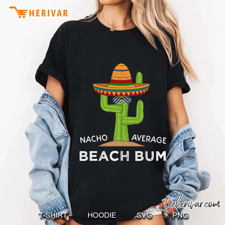 Fun Hilarious Beach Lover Gift Funny Meme Saying Beach Bum Ladies Tee