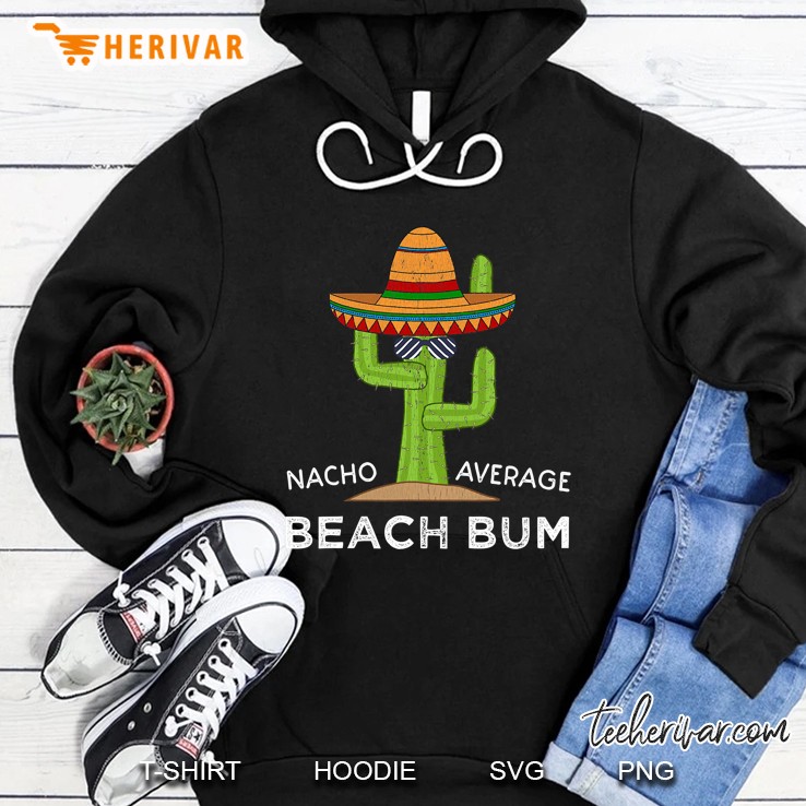 Fun Hilarious Beach Lover Gift Funny Meme Saying Beach Bum Hoodie