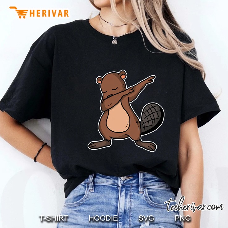 Funny Dabbing Beaver Dab Dance Cool Beavers Lover Gift Ladies Tee