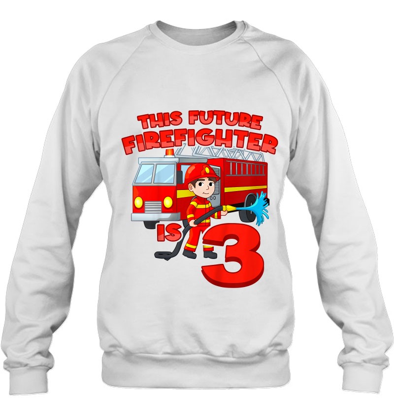 Kids 3Th Birthday Future Firefighter With Fire Truck 3 Year Old Mugs