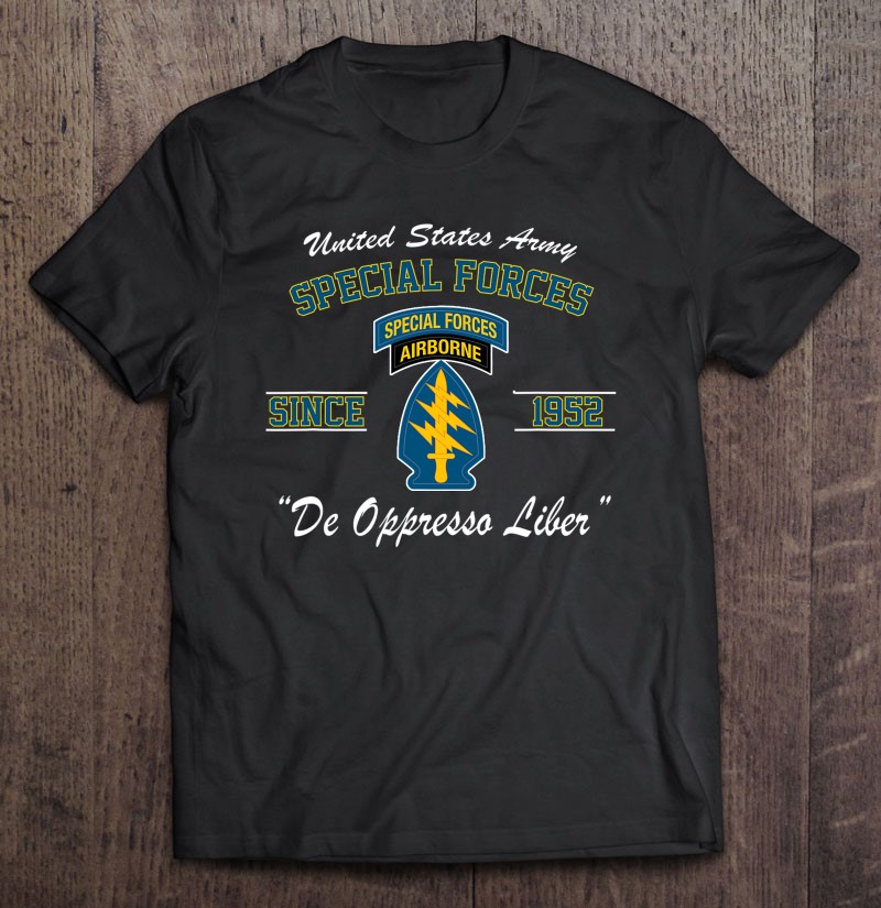 Us Army Special Forces Tab Green Beret Shirt