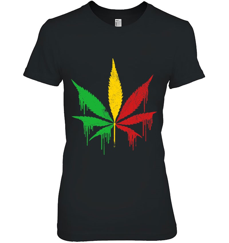 Weed Leaf Rastafari Reggae Music Rasta Ganja Pot Stoner Gift T-Shirts ...