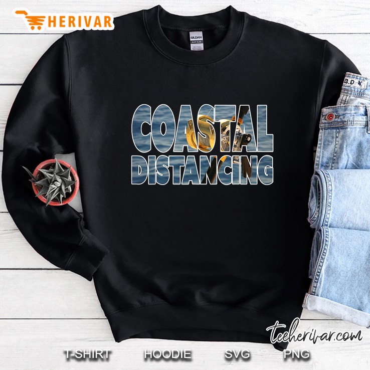 Coastal Distancing Fishing Lover Fisherman Sweatshirt