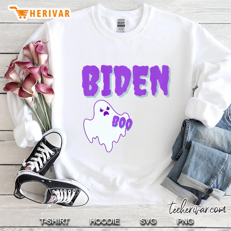 Funny Ghost Boo Biden Halloween Sweatshirt