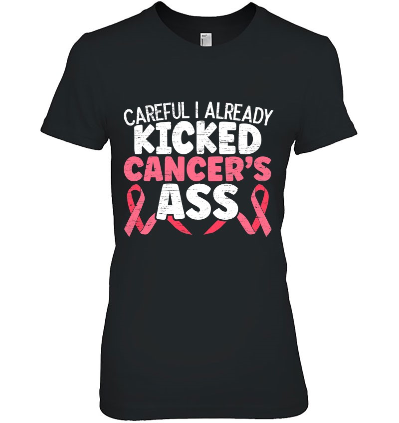 Womens I Already Kicked Cancer's Ass Breast Cancer Survivor Mugs