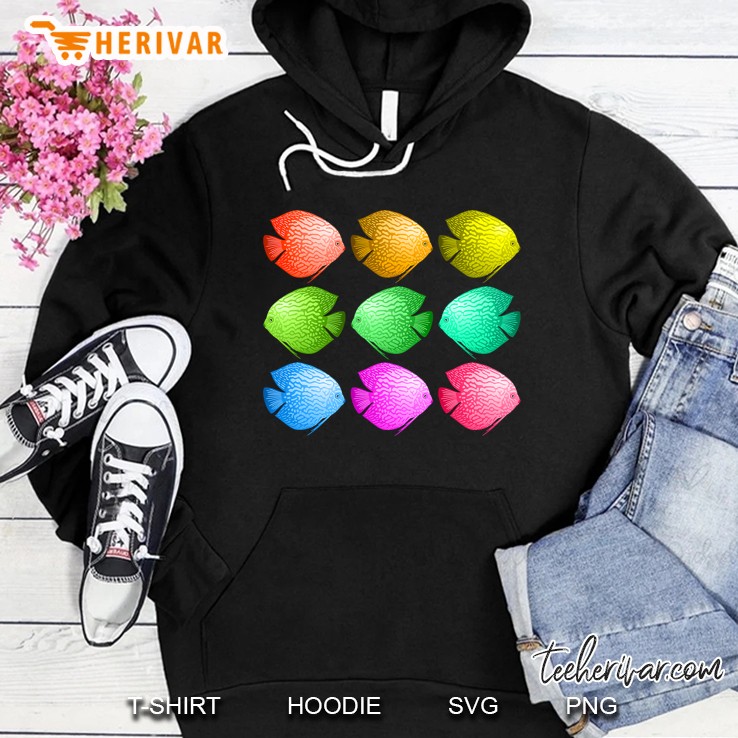 Symphysodon Inspired Discus Fish Related Design Hoodie