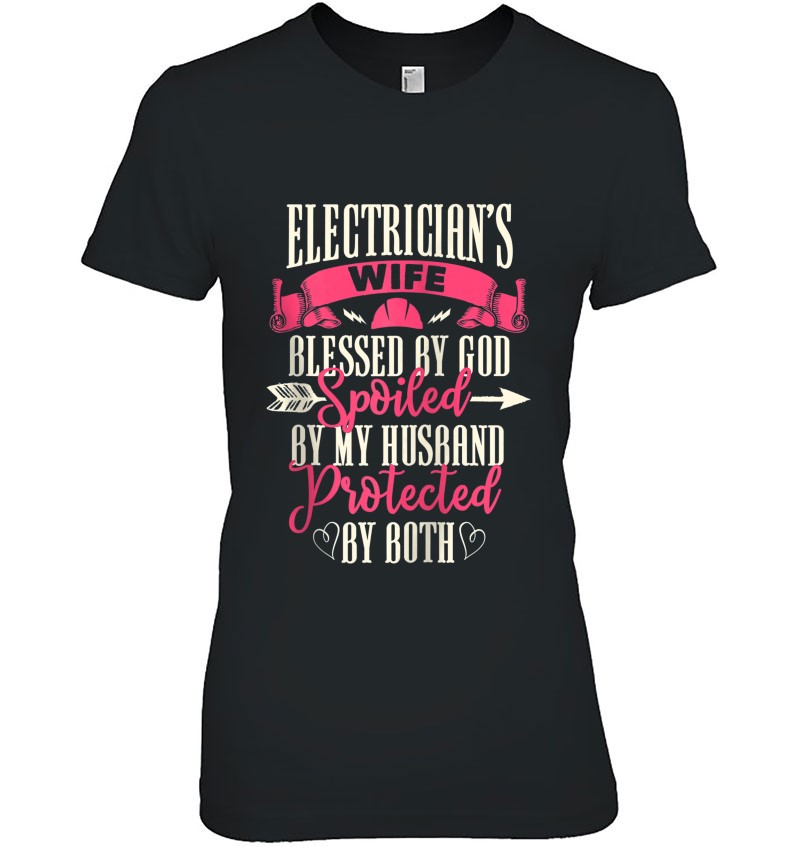 Electrician Gifts Wife Design On Back Zip Sweatshirt