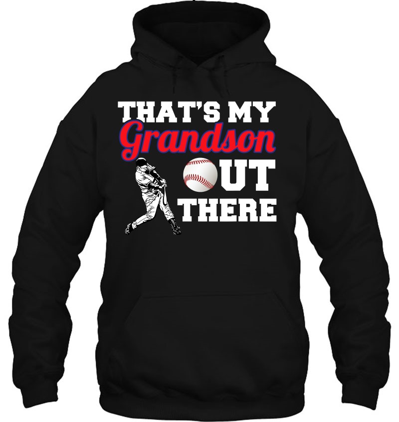 That's My Grandson Out There Baseball Shirt For Grandparents Mugs