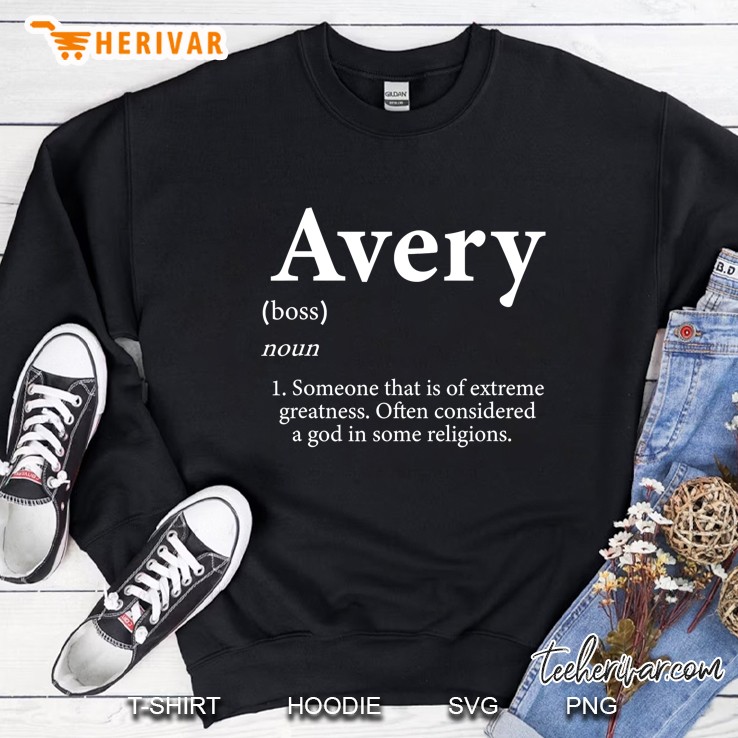 Avery - Cute Definition Personalized Name Gif Sweatshirt
