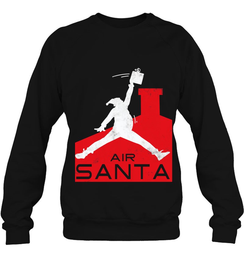 Air Santa - Funny Xmas Christmas Basketball Parody Classic Sweatshirt