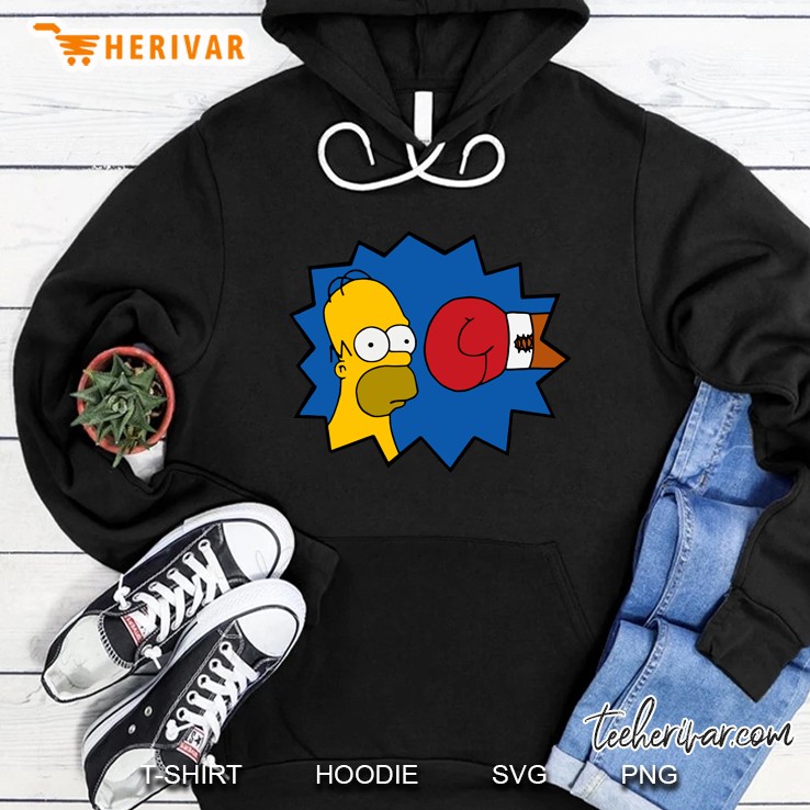 The Simpsons Boxing Homer Simpson Hoodie