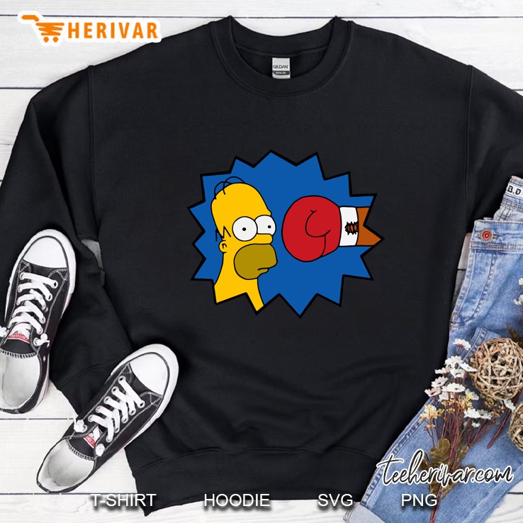 The Simpsons Boxing Homer Simpson Sweatshirt