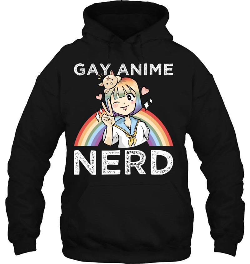 Lgbtq Rainbow Gay Anime Nerd Kawaii Neko Girl Pride Otaku Mugs