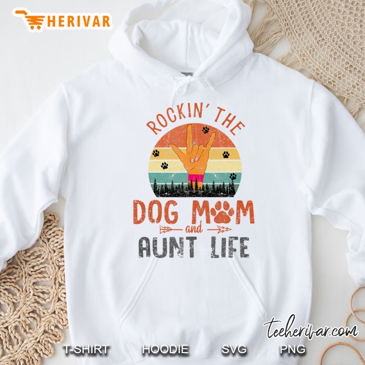 Dog Mom And Aunt Life For Dog Lover Summer Time Hoodie