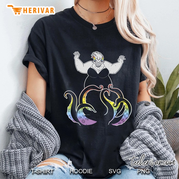 Villains Ursula Rainbow Tentacles Tank Top Ladies Tee