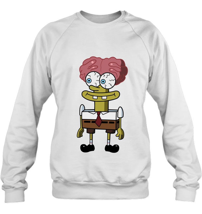 Spongebob's Exposed Brain Halloween Classic Sweatshirt