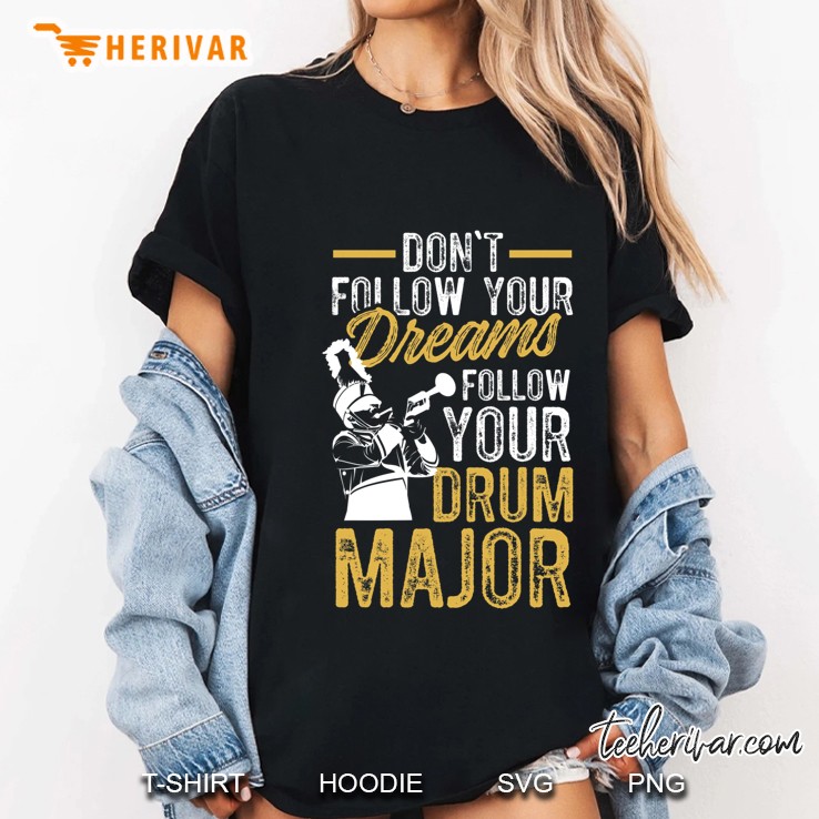 Hilarious Drum Major Trumpet Meme School Marching Band Ladies Tee