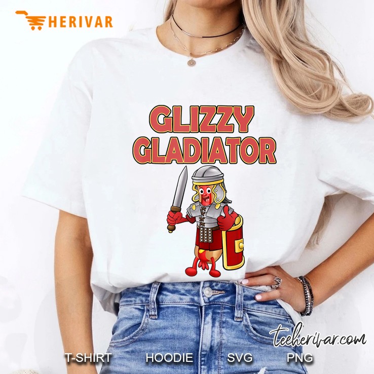 Glizzy Gladiator Hot Dog In Armor Suit Costume Tank Top Ladies Tee