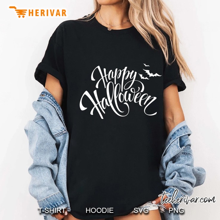 Halloween Helloween Classic Happy Halloween Ladies Tee