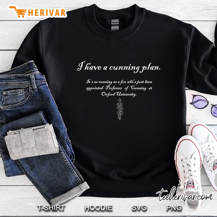 I Have A Cunning Plan Oxford Essential Sweatshirt