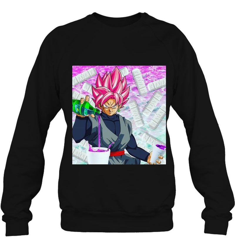 Goku Black Pours A Cup Of Lean Classic Essential Sweatshirt