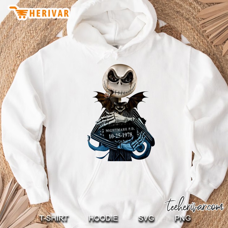 Nightmare Halloween Jack Skellington Halloween Funny Halloween Classic Hoodie