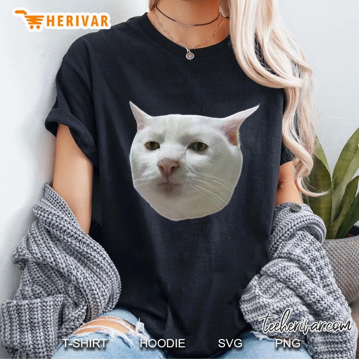 Polite Cat Essential Humor Face Ladies Tee