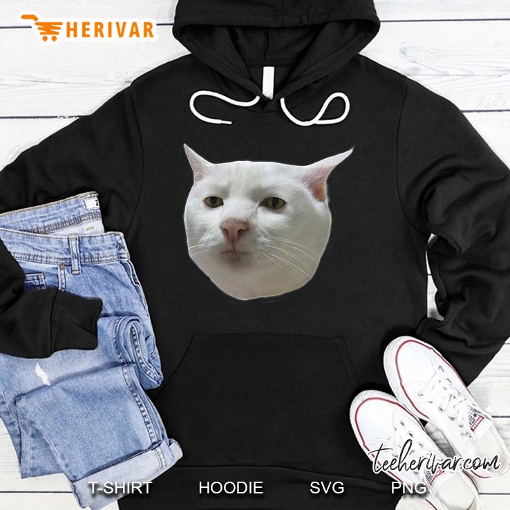 Polite Cat Essential Humor Face Hoodie