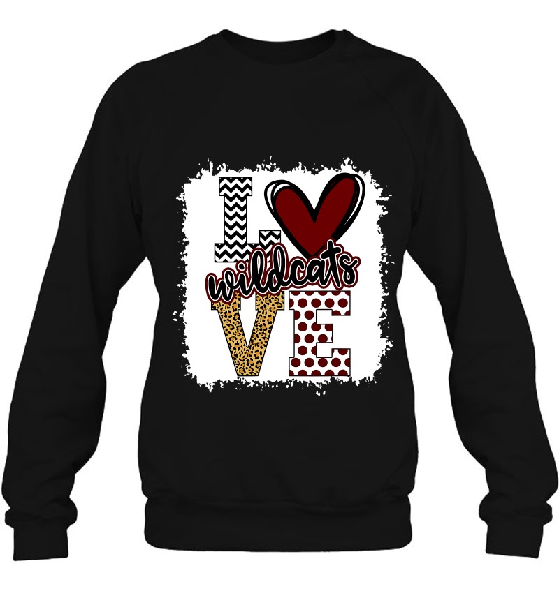 Wildcats Mascot Love - School Spirit Fantastic Gifts Sweatshirt