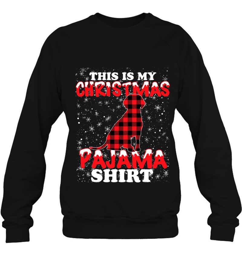 Funny Beagle Christmas Dog Lover Gift This Is My Xmas Pajama Sweatshirt