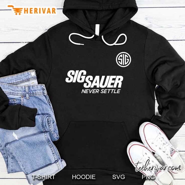 Never Compromise Sig Settle Essential Essential Hoodie