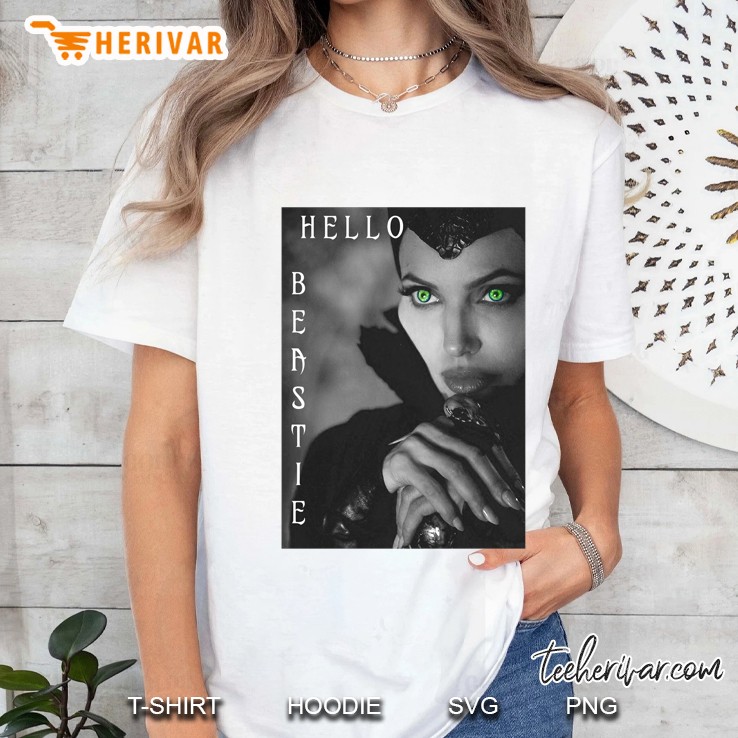 Hello Beastie Classic Maleficent Movie Ladies Tee