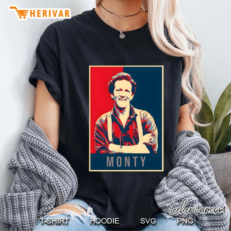 Illustration Pop Art Monty Don Tv Presenter Gardener Classic Ladies Tee