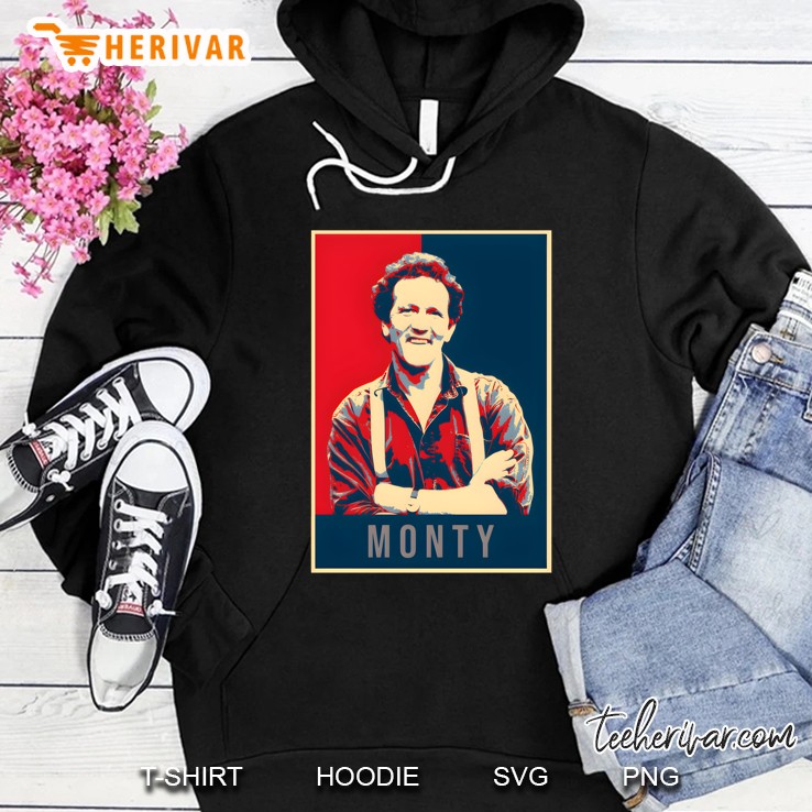 Illustration Pop Art Monty Don Tv Presenter Gardener Classic Hoodie