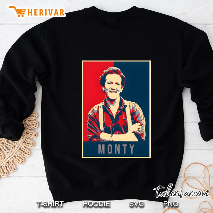 Illustration Pop Art Monty Don Tv Presenter Gardener Classic Sweatshirt