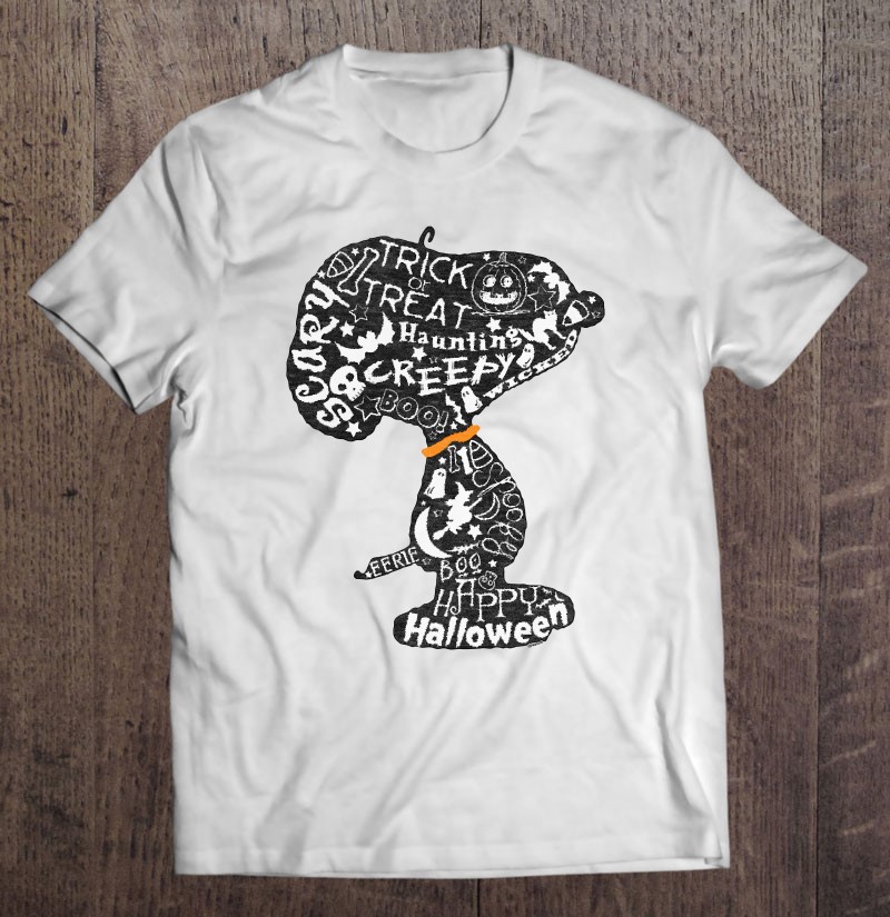 Peanuts Halloween Snoopy Silhouette Gift Shirt