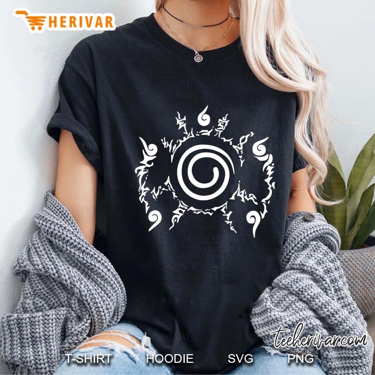 9 Tail Kurama Seal Japanese Manga Lover Gift Ladies Tee