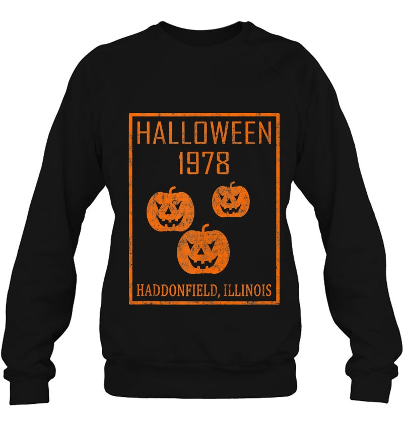Halloween 1978 Holiday Spooky Gift Myers Pumpkin Haddonfield Tank Top Sweatshirt