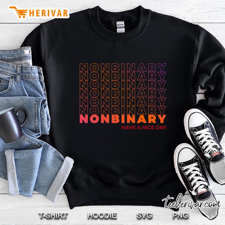 Mens Nonbinary Transgender Gift Idea Genderqueer Pride Lgbtqia Sweatshirt