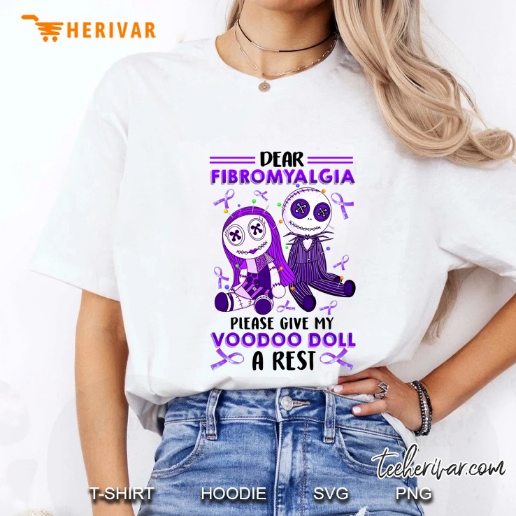 Dear Fibromyalgia Please Give My Voodoo Doll A Rest Fibromyalgia Awareness Month Ladies Tee